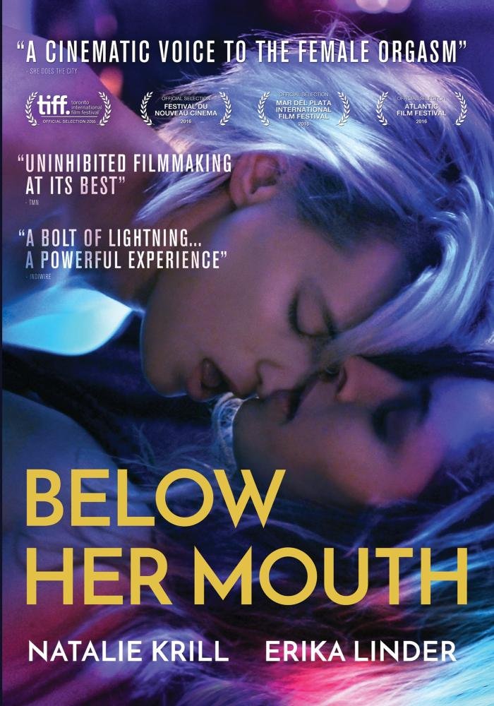 Below her mouth